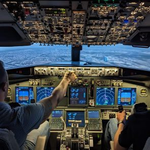 Boeing 737NG-simulator vliegen
