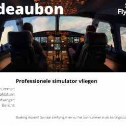 Cadeaubon simulator vliegen