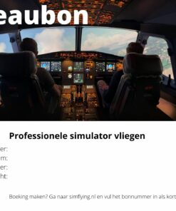 Cadeaubon simulator vliegen